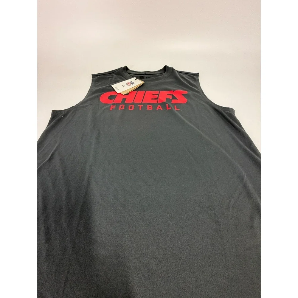 Nike Kansas City Chiefs Mens Anthracite Legend Muscle Tank Top Size Medium M NWT